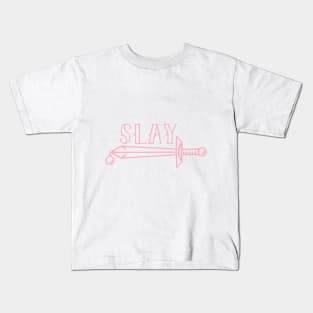 Slay Millennial Pink Kids T-Shirt